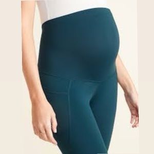 Old navy elevate maternity leggings pockets blue S